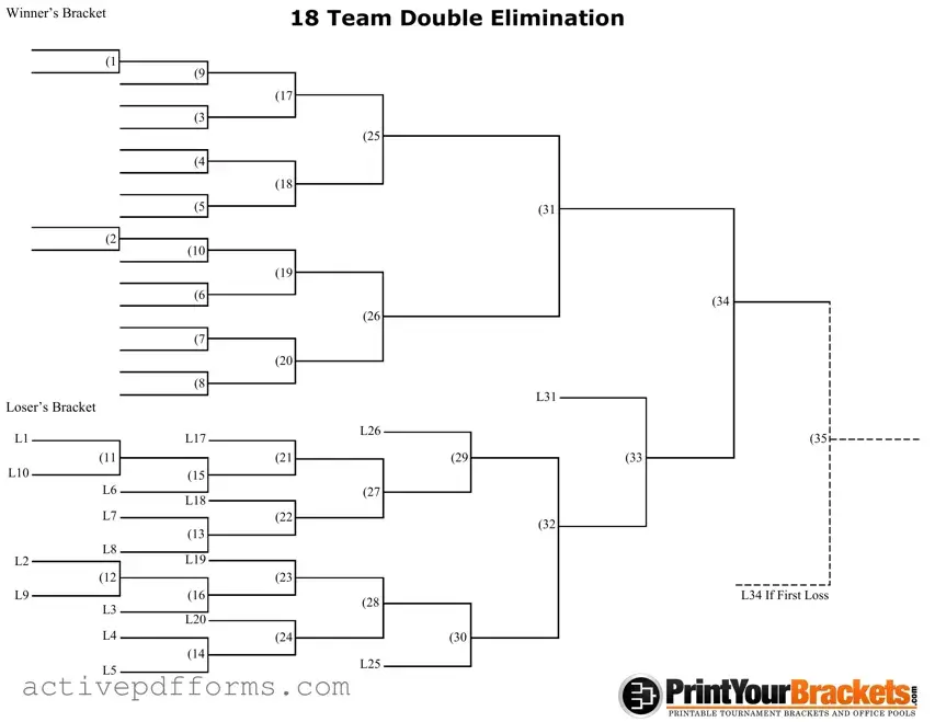 Free 18 Double Elimination PDF Template