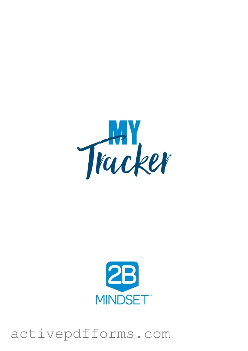 Free 2B Mindset Tracker PDF Template