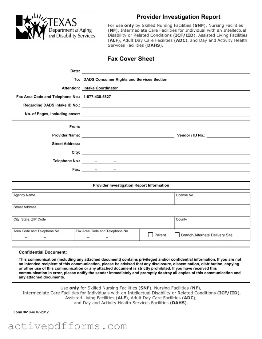 Free 3613 A PDF Template