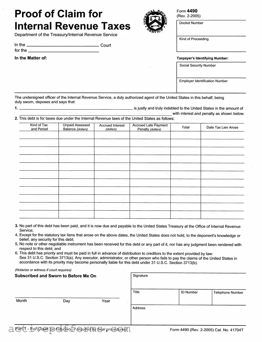 Free 4490 PDF Template