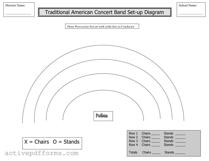 Free Band Seating Chart PDF Template