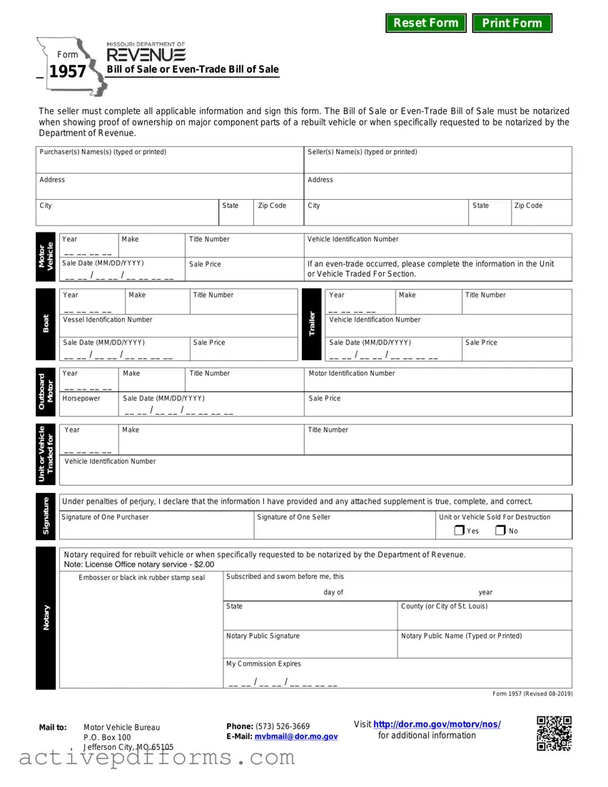 Free BOS PDF Template