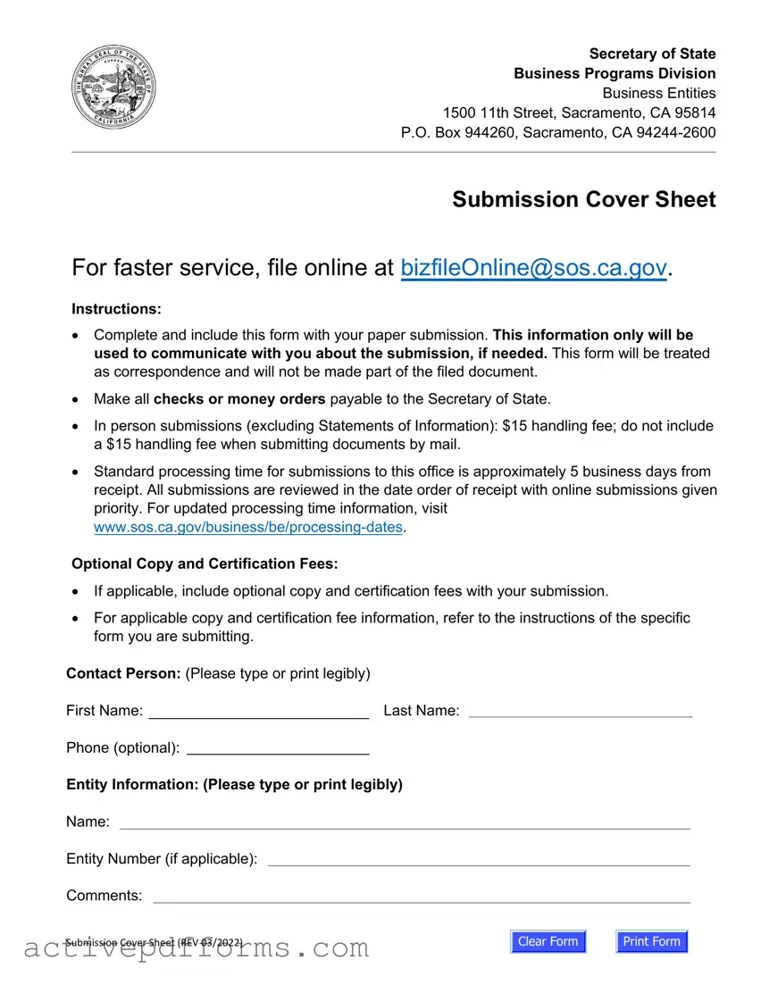 Free California Llc 1 PDF Template