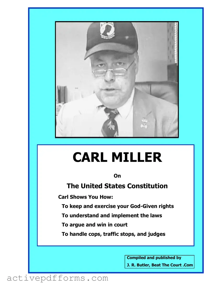 Free Carl Miller Constitution Handbook PDF Template