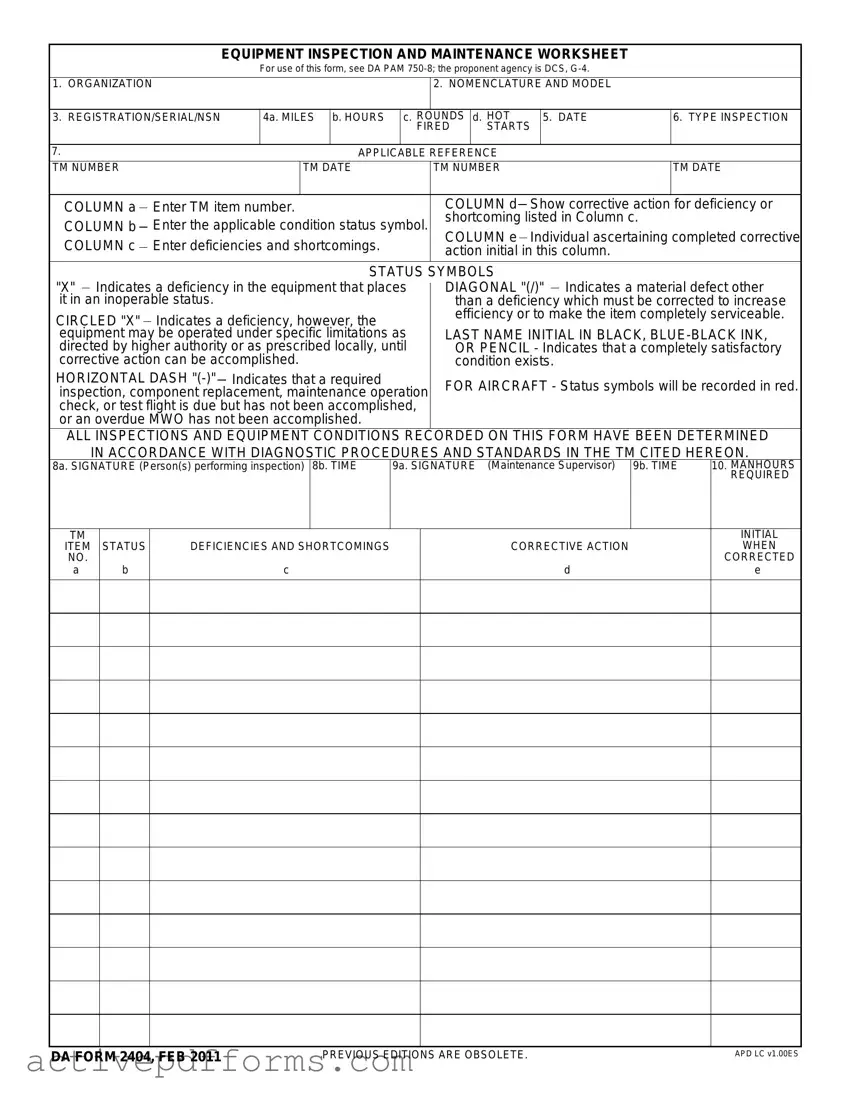 Free Da 5988 E PDF Template