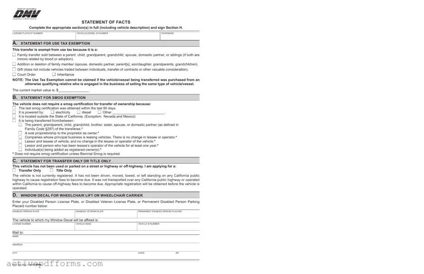 Free Dmv Reg 256 PDF Template