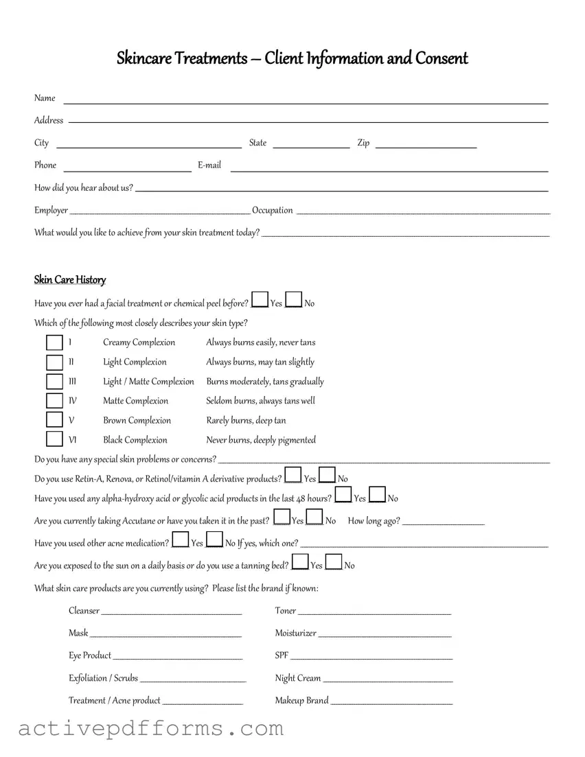 Free Facial Consent PDF Template