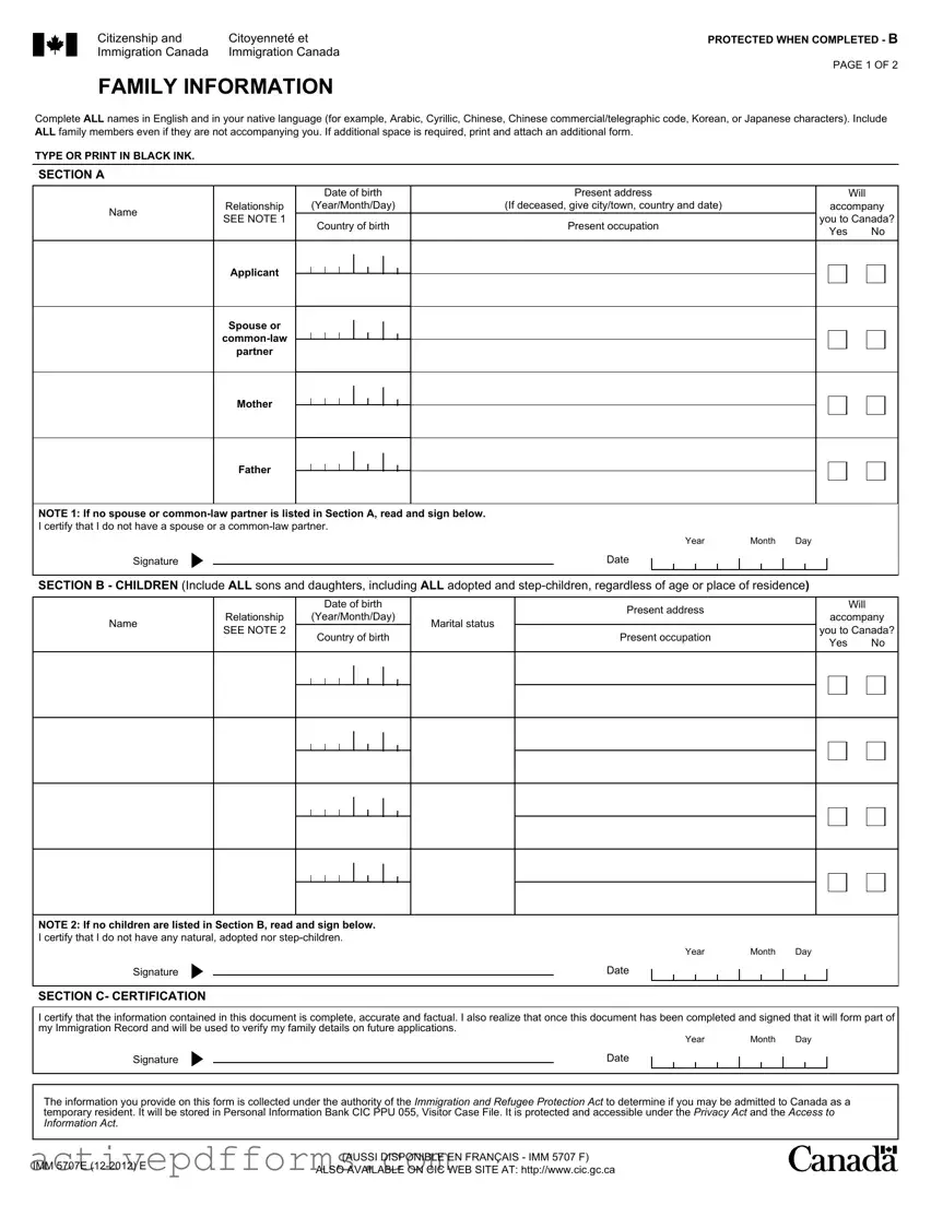 Free Imm5707 PDF Template