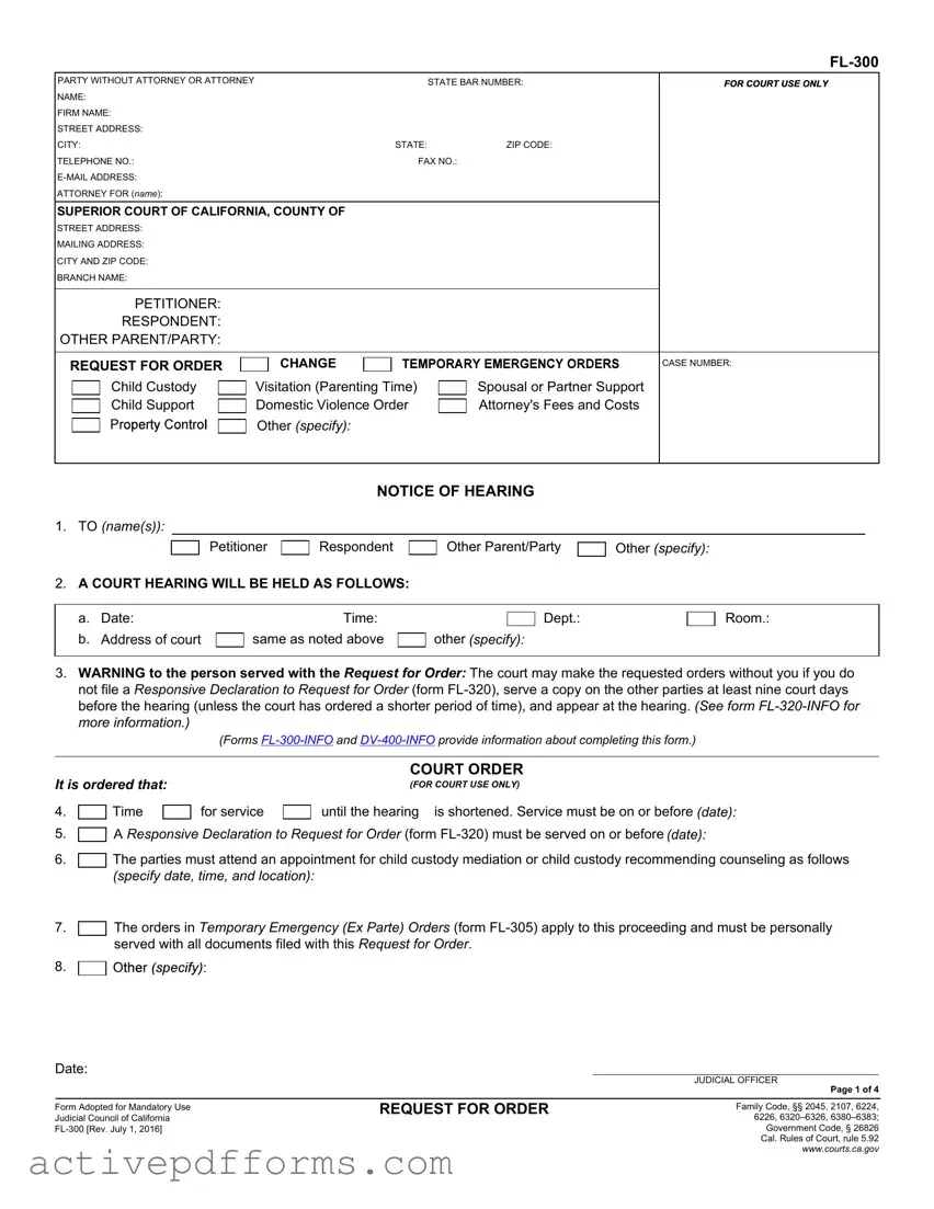 Free Fl 300 PDF Template