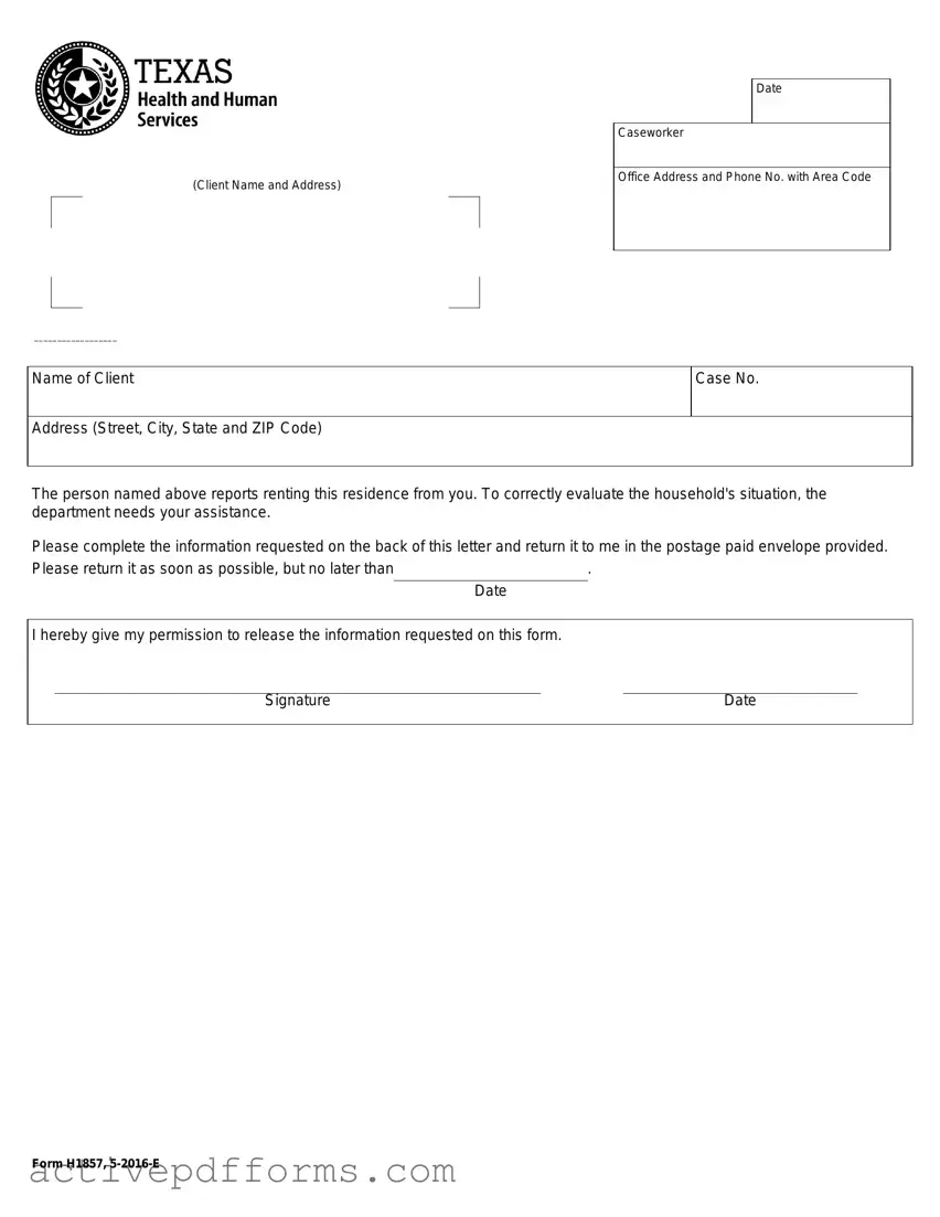 Free H1857 PDF Template