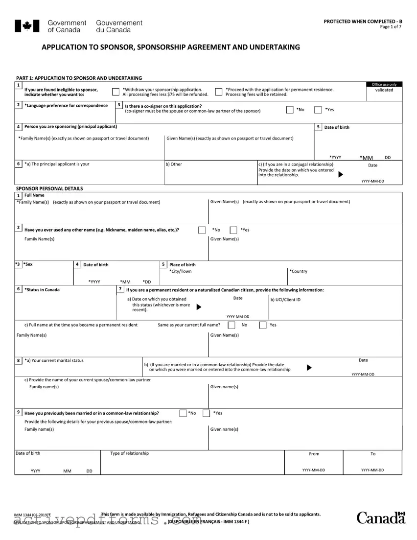 Free Imm 1344 Application PDF Template