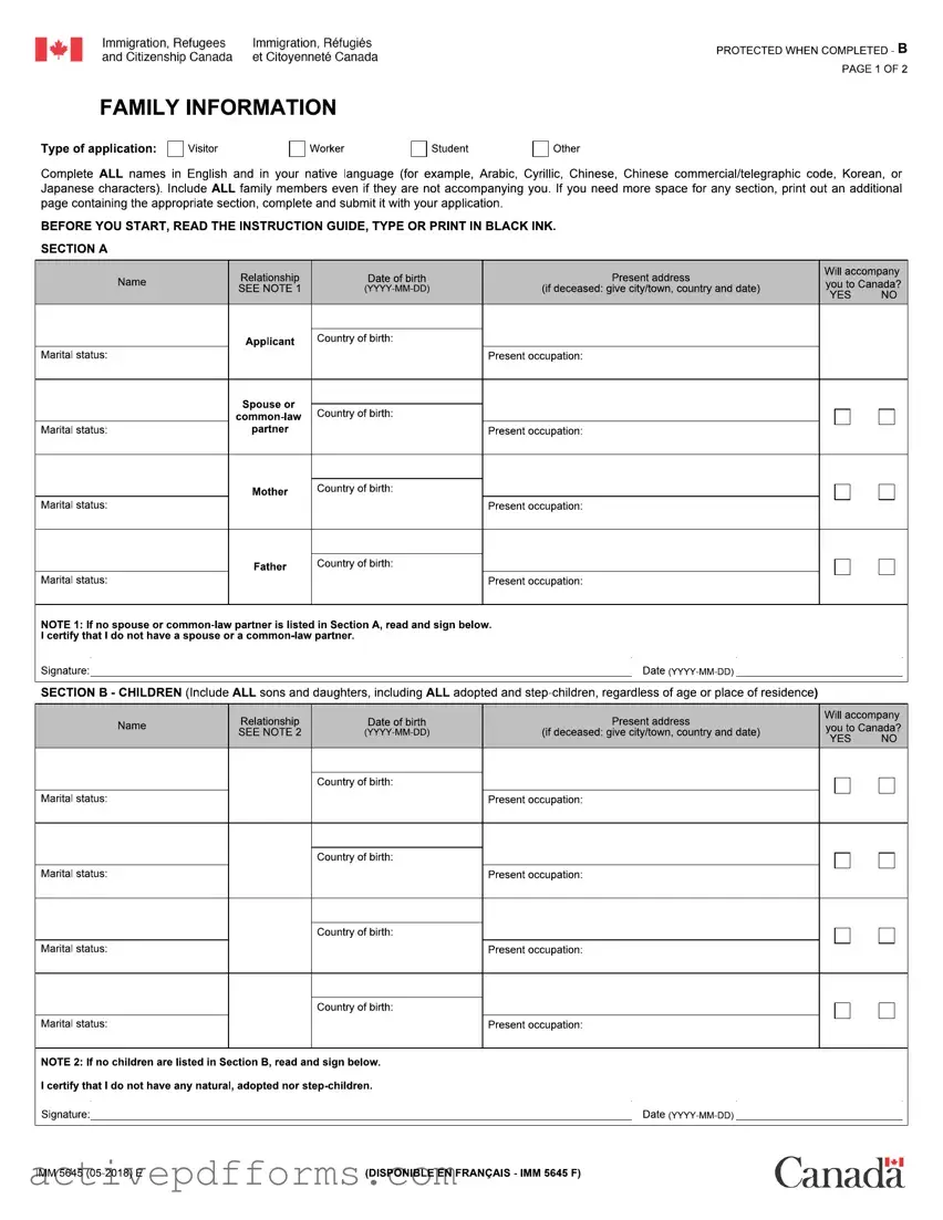 Free Imm 5645 PDF Template