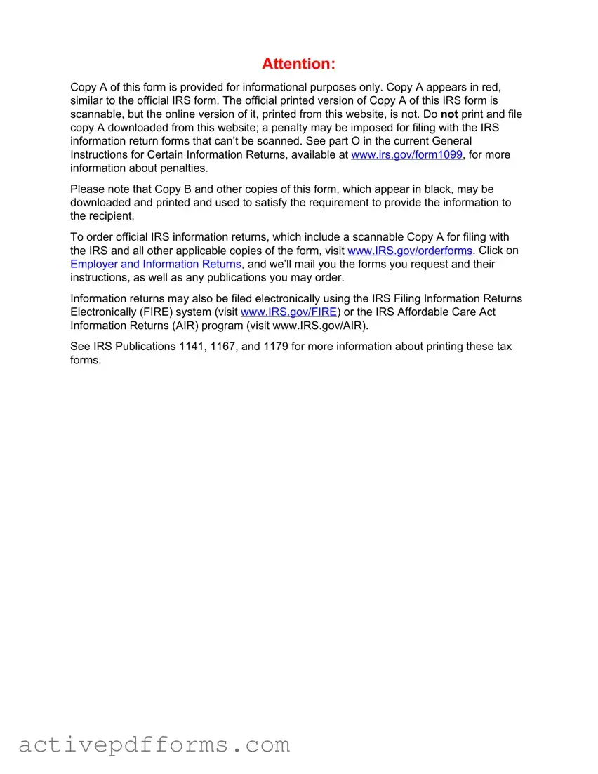 Free IRS 1099-MISC PDF Template