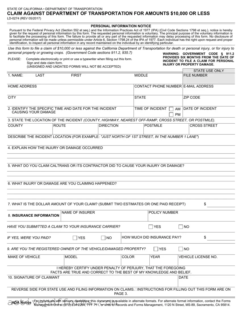 Free Ld 0274 PDF Template