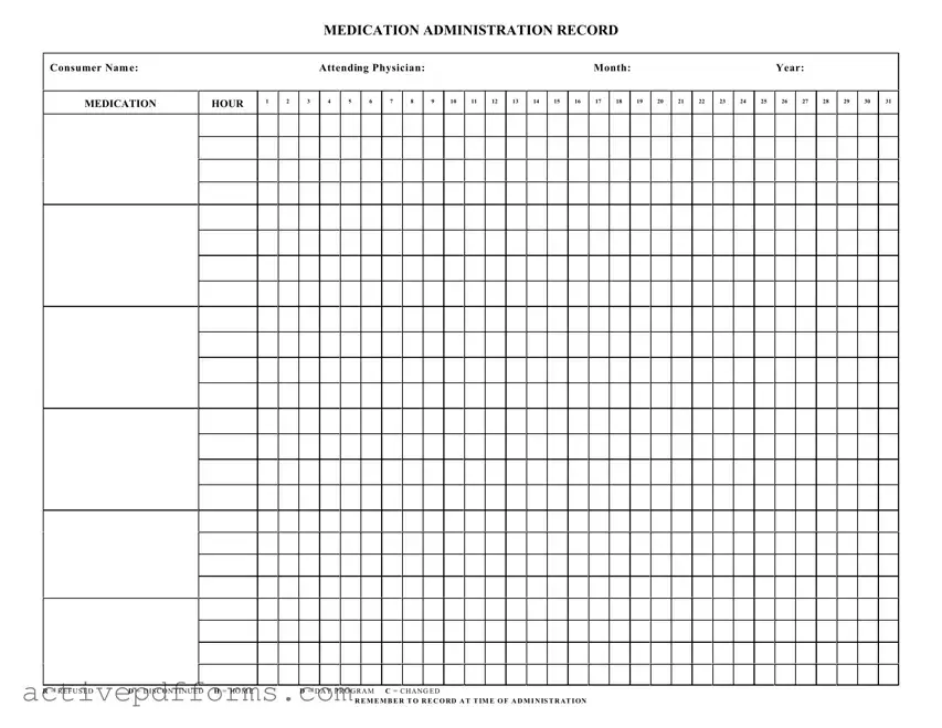 Free Medication Administration Record Sheet PDF Template