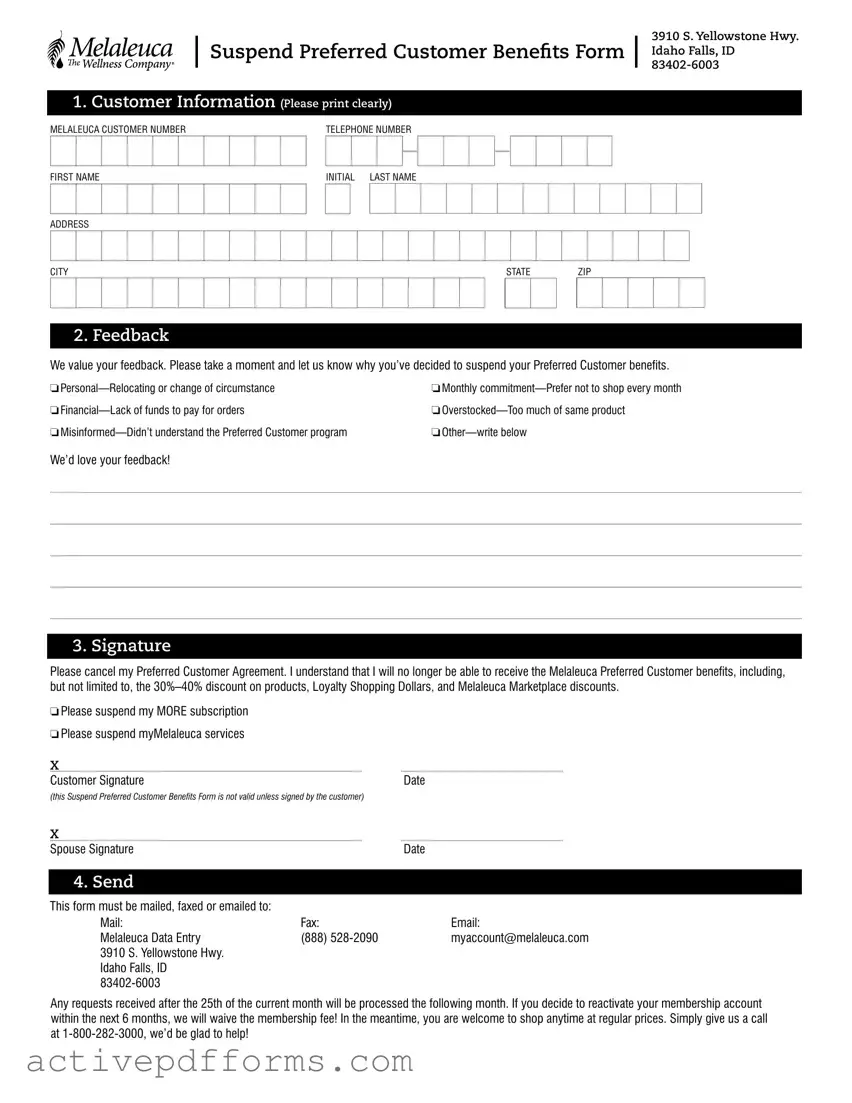 Free Melaleuca Cancellation PDF Template