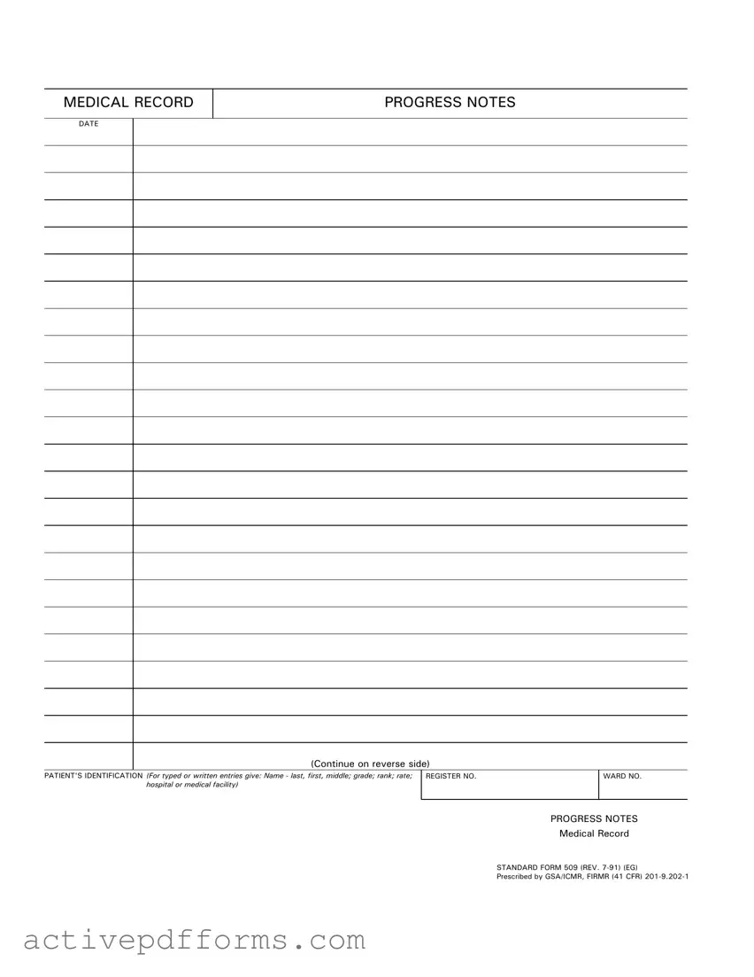 Free Progress Notes PDF Template