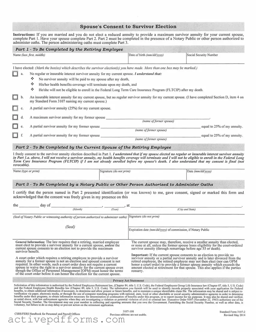 Free Sf 3107 2 PDF Template