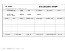 Free Independent Contractor Pay Stub PDF Template