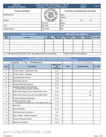 Free 5 Year Fire Sprinkler Inspection PDF Template