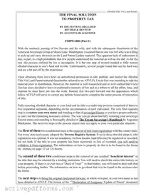 Free Allodial Title PDF Template