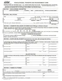 Free California Fotm Reg 262 PDF Template