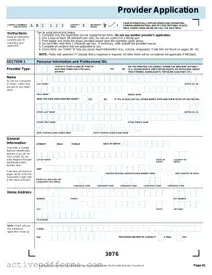 Free Caqh Provider Application PDF Template