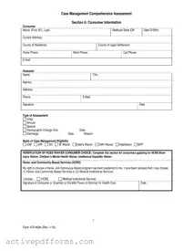 Free Case Management Assessment PDF Template