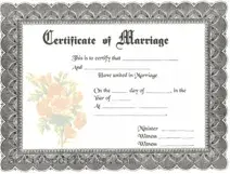 Free Marriage Certificate PDF Template