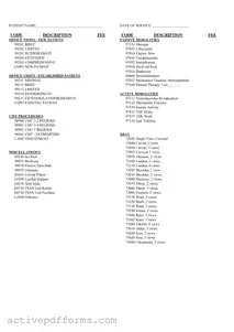 Free Chiropractic Superbill PDF Template