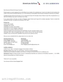 Free Claim Passenger Property PDF Template