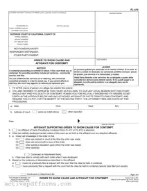 Free Contempt Fl 410 PDF Template