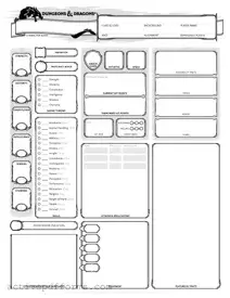Free Dnd Character Sheet PDF Template