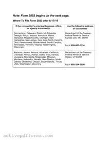 Free IRS 2553 PDF Template