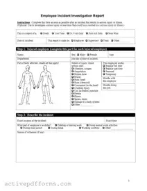 Free Employee Accident Report PDF Template