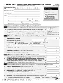 Free IRS 940 PDF Template
