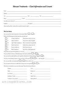Free Facial Consent PDF Template