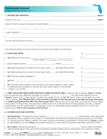 Free Florida Commercial Contract PDF Template
