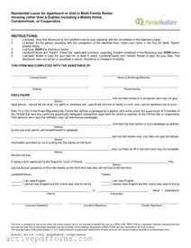 Free Florida Realtors Residential Lease PDF Template