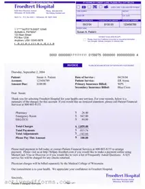Free Hospital Bill PDF Template