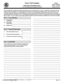 Free I 765Ws PDF Template