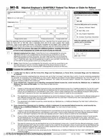Free IRS 941-X PDF Template