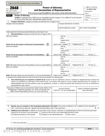 Free IRS Power of Attorney ( 2848) PDF Template
