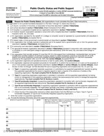Free IRS Schedule A 990 or 990-EZ PDF Template