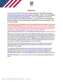 Free IRS W-3 PDF Template
