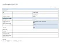 Free Jsa PDF Template