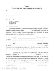Free Letter To Purchase Land PDF Template