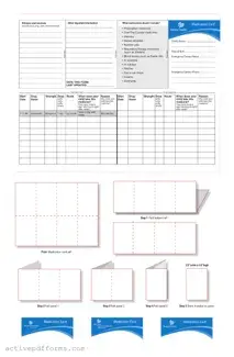 Free Medication List For Wallet PDF Template