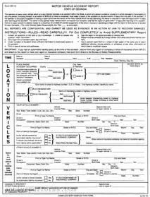 Free Personal Accident Report Sr 13 Ga PDF Template