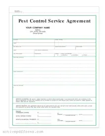 Free Pest Control Contract PDF Template
